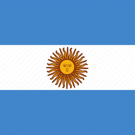 Argentina, flag, square icon