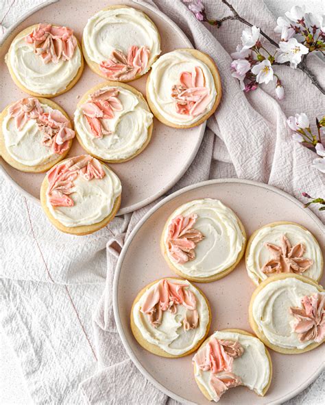 cherry blossom cookies — buttermilk