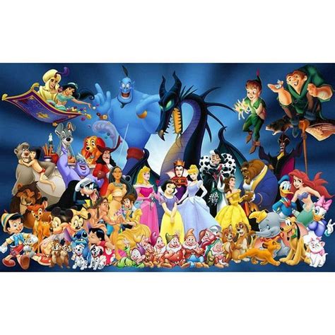 5D Diamond Painting Disney Character Spectacular Kit | Diamond painting ...