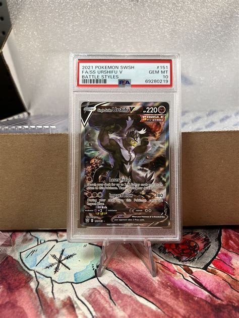 Mavin | Pokemon Battle Styles Single Strike Urshifu V Alt Art 151/163 PSA 10 Gem Mint