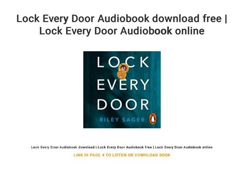 Lock Every Door Audiobook download free | Lock Every Door Audiobook o…