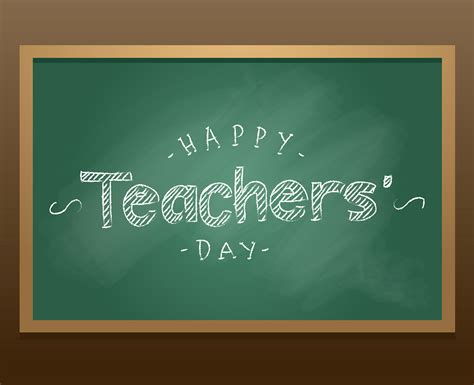 Happy Teachers Day Chalkboard Vector 201267 Vector Art at Vecteezy