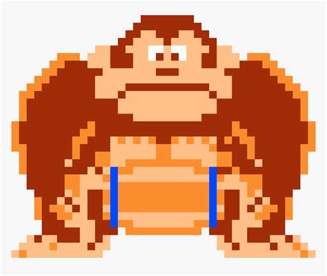 8 Bit Donkey Kong Pixel Art - A great place to find pixel art template grids, minecraft building ...