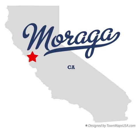 Map of Moraga, CA, California