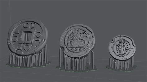 STL file Marco Polo board game coins・Template to download and 3D print ...