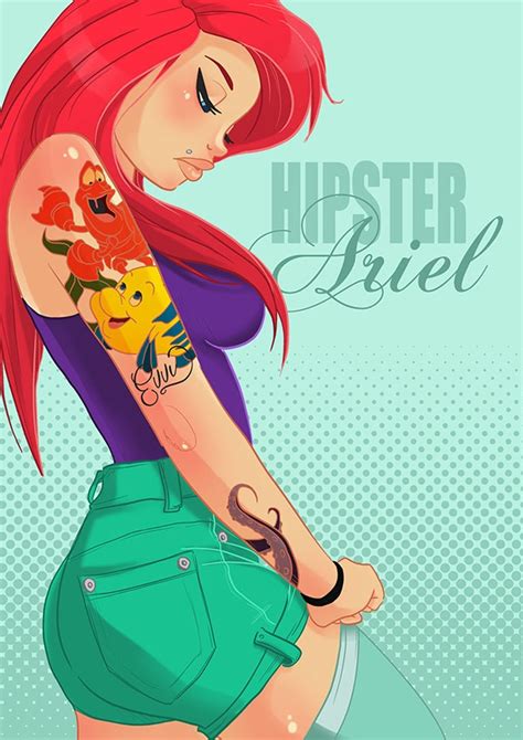 Tattooed Disney Princesses - Hipster, Glam, Pin-Up, and Gothic — GeekTyrant