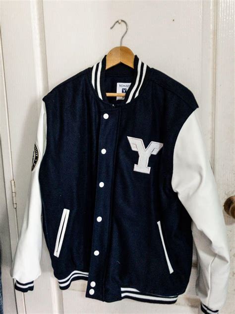 Yonsei University Varsity School Baseball Jacket, Men's Fashion, Coats, Jackets and Outerwear on ...