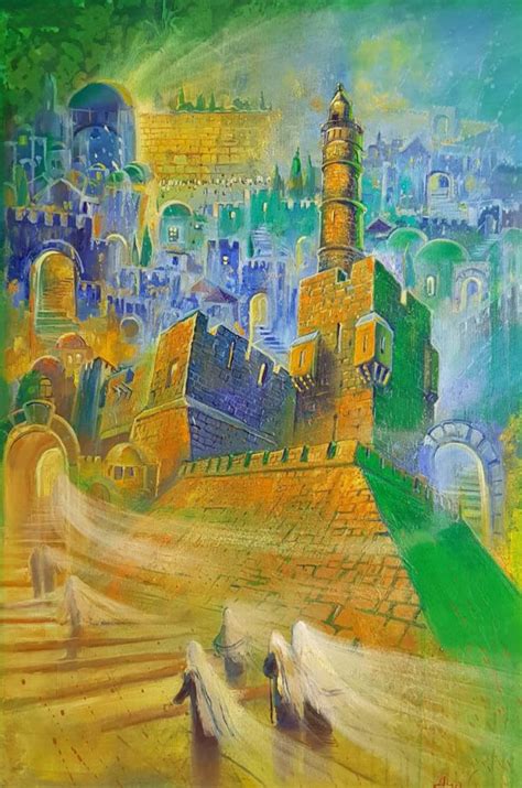 Sabbath in Jerusalem Painting by Alex Levin | Saatchi Art