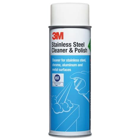 3M Stainless Steel Cleaner & Polish, Lime Scent, Foam, 21 oz. Aerosol ...