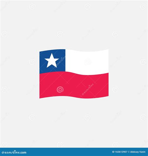 Chile Flag Colors Flat Icon Stock Vector - Illustration of color ...