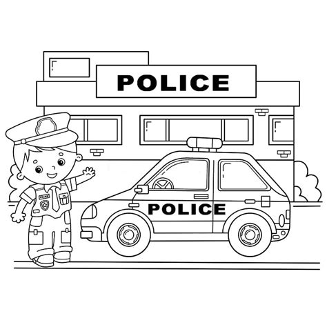 Free Printable Police Station Coloring Page - Free Printable Coloring ...