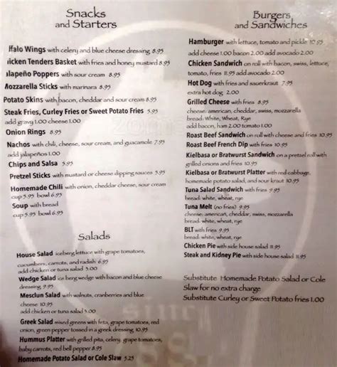 White Horse Tavern Menu, Menu for White Horse Tavern, Greenwich Village, New York City ...