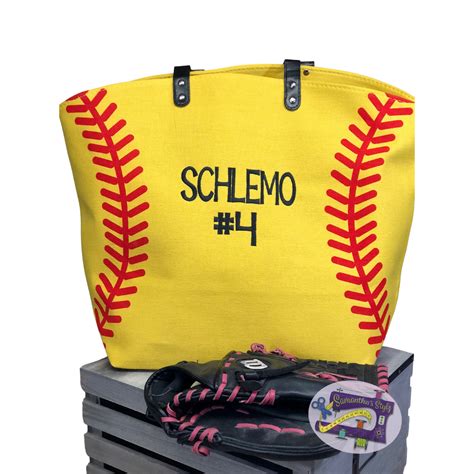 Softball bag Custom Sport Tote Personalized Sports Tote bag | Etsy