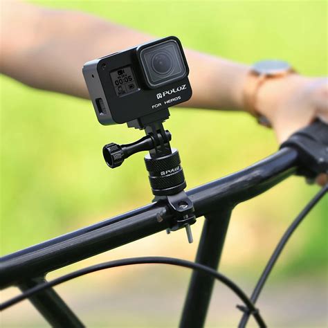 For Go Pro Bicycle Mount Rotatable Bike Handlebar Mount Holder Adapter Bracket for Gopro Hero 5 ...