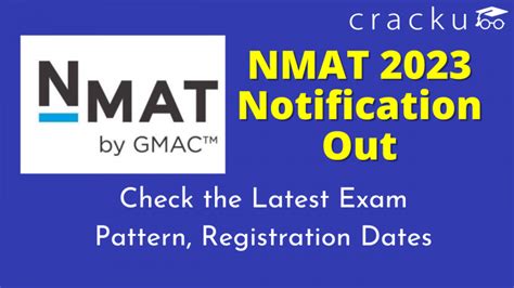 NMAT 2023 Notification Out (Registration & Exam Dates) - Cracku