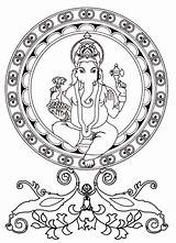 Ganesh Coloring Pages For Kids At GetColoringscom  Free Printable sketch template