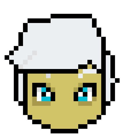 Pixilart - 30x30 anime face by Tobester