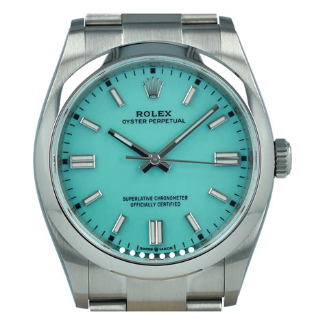 Rolex Oyster Perpetual 126000 36mm Esfera Turquesa "Tiffany" *Nuevo ...