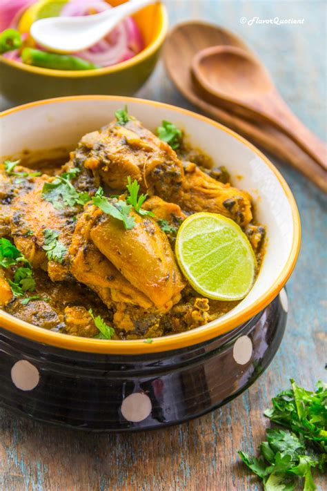 Methi Murgh | Indian Chicken Curry with Fenugreek leaves - Flavor Quotient