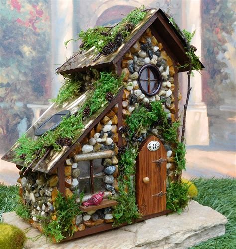 Fairy House with Solar Lights/ Fairy Cottage/ Outdoor Fairy | Etsy