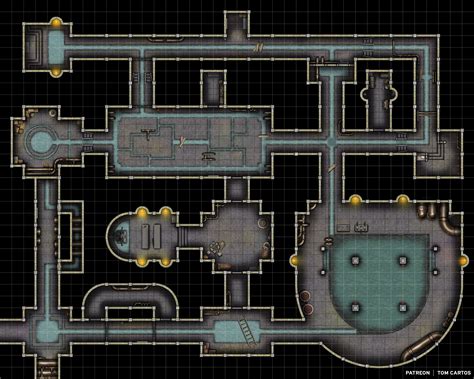 City Sewers & Modular Tiles - Free Version | Tom Cartos | Dungeon maps, Tabletop rpg maps ...