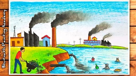 pollution drawing||water pollution ||air pollution poster painting ...