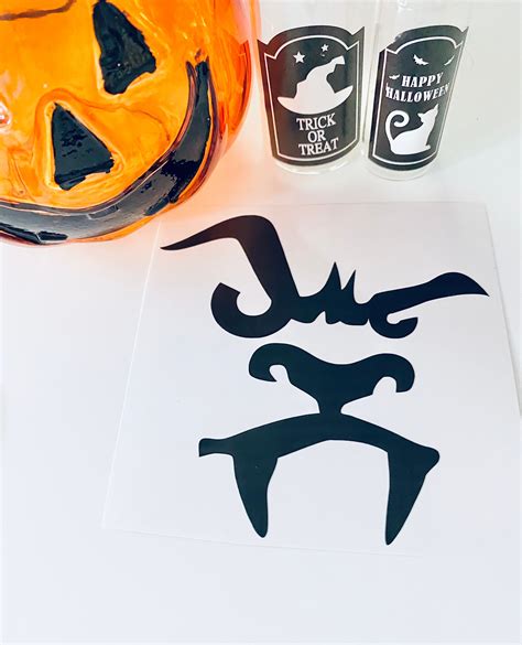 Halloween faces vinyl decal sticker pumpkin face scary face | Etsy