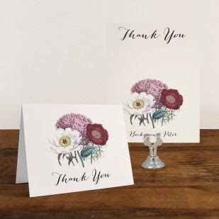 Floral Boho Customizable Floral Thank You Cards | Beacon Lane