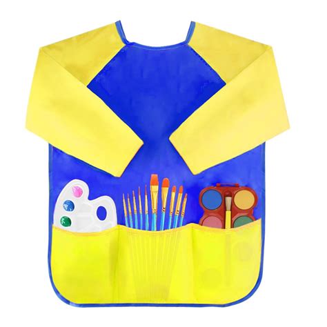 Attmu 2 Pack Kids Art Smocks, Children Waterproof Artist Painting ...