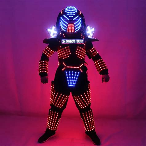 Led Costume Led Clothing Light Suits Led Robot Suits Luminous Costume Trajes De Led - Glow Party ...