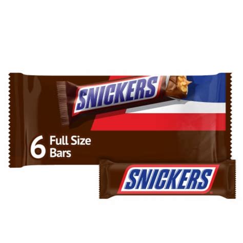 Snickers Full Size Chocolate Candy Bars, 6 pk / 11.16oz - Ralphs