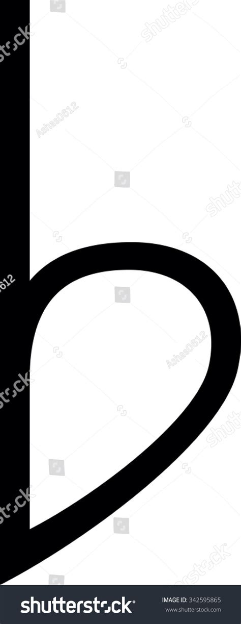 Musical Symbols, Bemol , Vector - 342595865 : Shutterstock