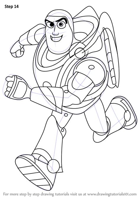 Learn How to Draw Buzz Lightyear from Toy Story (Toy Story) Step by Step : Drawing Tutorials