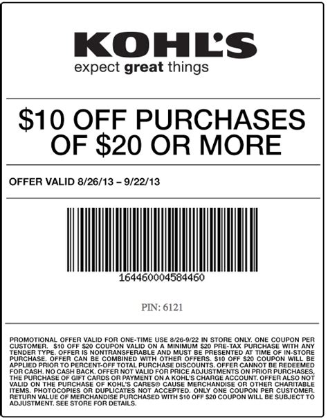 Kohls Coupons, Promo Codes