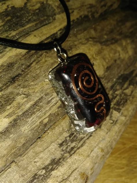 Orgone Energy Pendant Orgone Pendant Garnet Orgone Orgone - Etsy