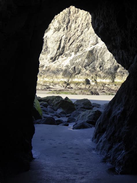 Cave At Beach Free Stock Photo - Public Domain Pictures