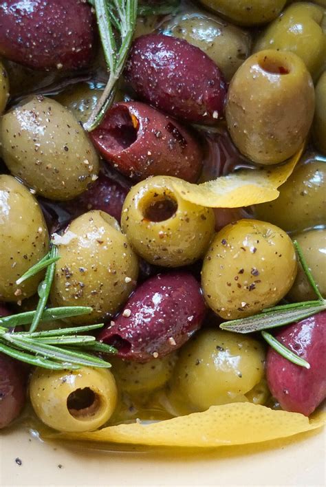 Mediterranean Marinated Olives - Nikki Vegan