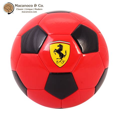 Ferrari Classic Color Size 5 Soccer Ball Red/Black - Macanoco and Co.