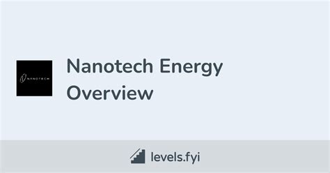 Nanotech Energy Careers | Levels.fyi