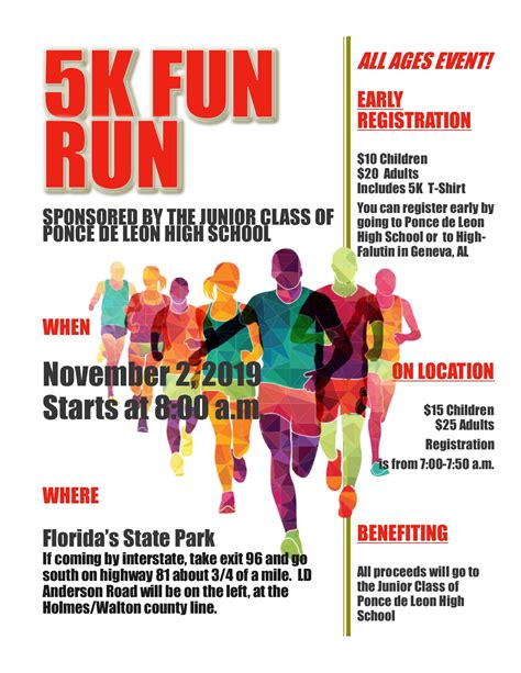 First Annual 5K Fun Run - School News - Ponce de Leon High School