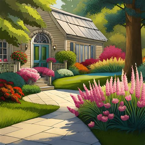 Flower Garden Background, Garden Background, Garden Art, Ai Art ...