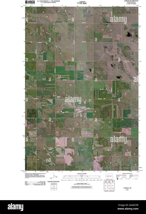 Map of carson north dakota hi-res stock photography and images - Alamy