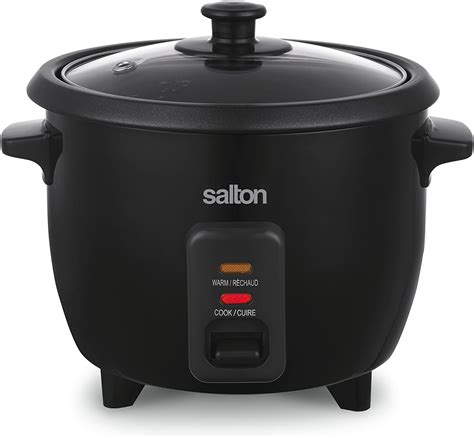 Salton 6 Cup Automatic Rice Cooker with Bonus Food Steaming Basket ...