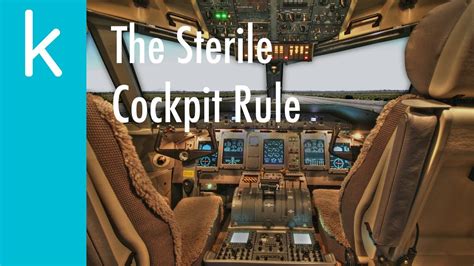 The Sterile Cockpit Rule - Ep. 44 - YouTube