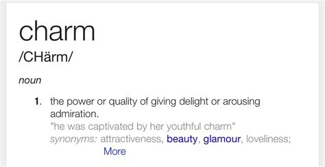 Definition of charm | Nouns, Charmed, Branding