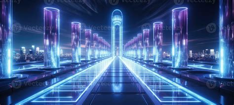 futuristic cyber buildings tech concept, ai 30707332 Stock Photo at ...