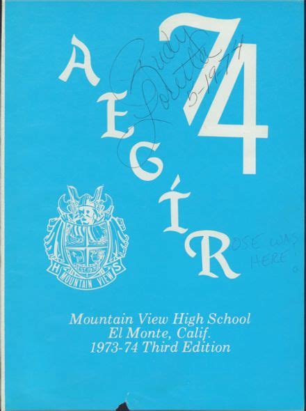 Explore 1974 Mountain View High School Yearbook, El Monte CA - Classmates