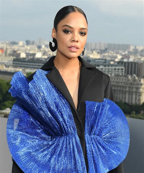 Tessa Thompson's Natural Hair Braids and Makeup Inspiration