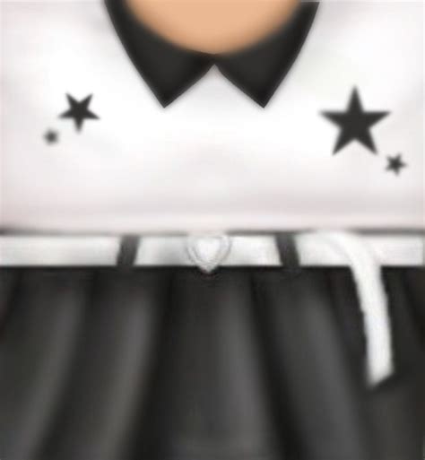 Free Roblox T-shirt white star top w/ black soft skirt🖤☁️ | Roblox t shirts, Roblox t-shirt, T ...