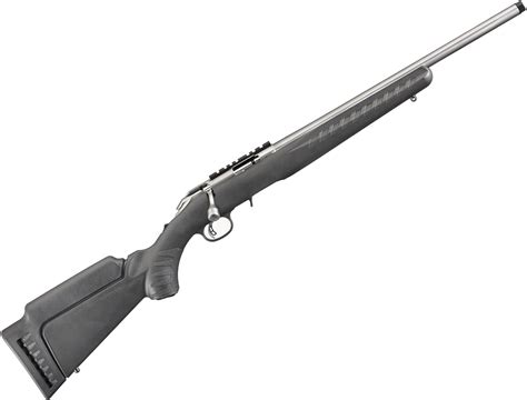 Ruger American Rimfire Bolt Action Rifle - 22 LR, 22", 1:16", Stainless Steel, Synthetic Stock ...